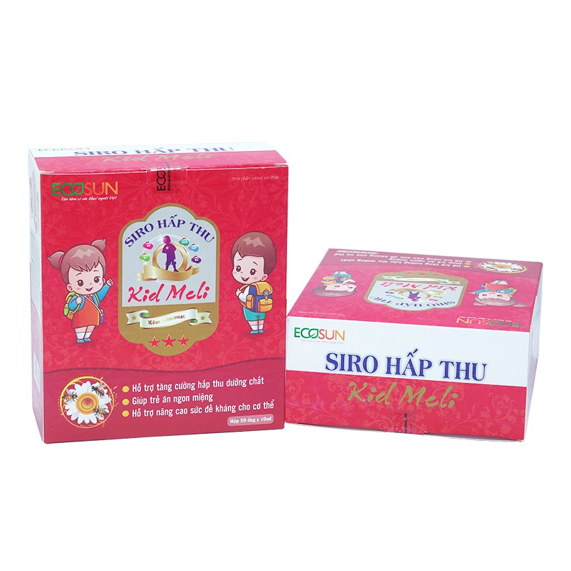 [Sale Khủng - Mua combo giá tốt] 2 hộp Siro hấp thu Kid Meli – Giúp trẻ ăn ngon miệng và tăng cường hấp thu dưỡng chất.