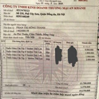 (CHÍNH HÃNG) THUỐC GIẢM CÂN YANHEE VIP 7 THÁI LAN