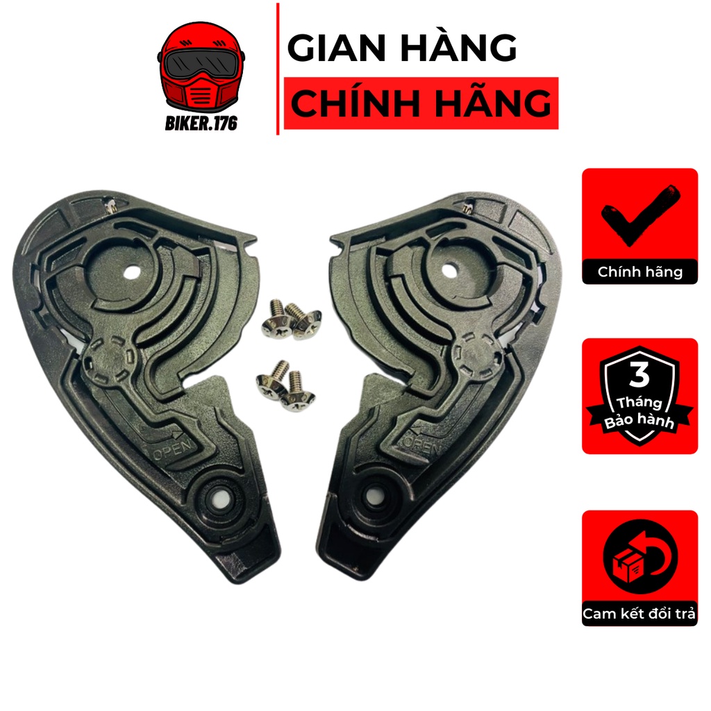 Chốt kính mũ bảo hiểm 3/4 YOHE 878 (Không bao gồm mũ) - BIKER.176 - Mũ bảo hiểm chính hãng Vũng Tàu