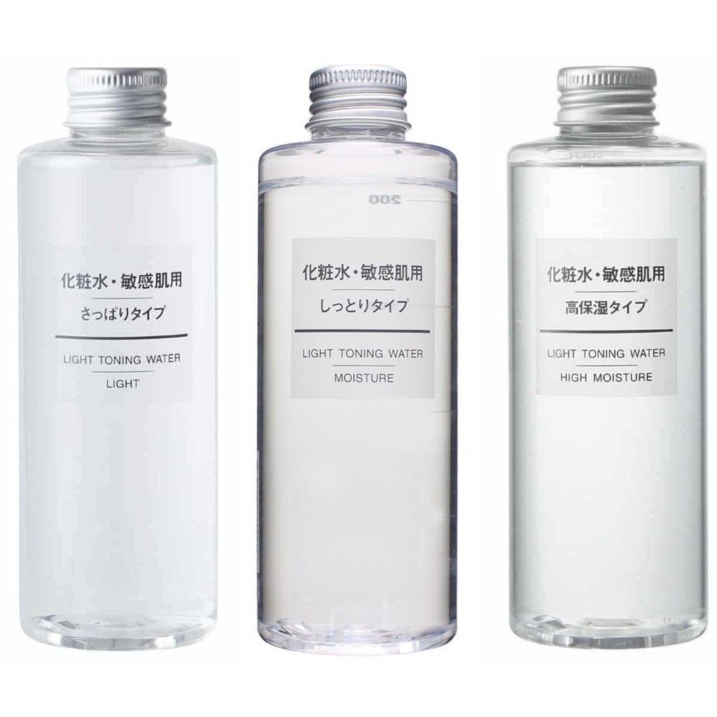NƯỚC HOA HỒNG MUJI LIGHT TONING WATER LIGHT | MOISTURE | HIGH MOISTURE 200ML