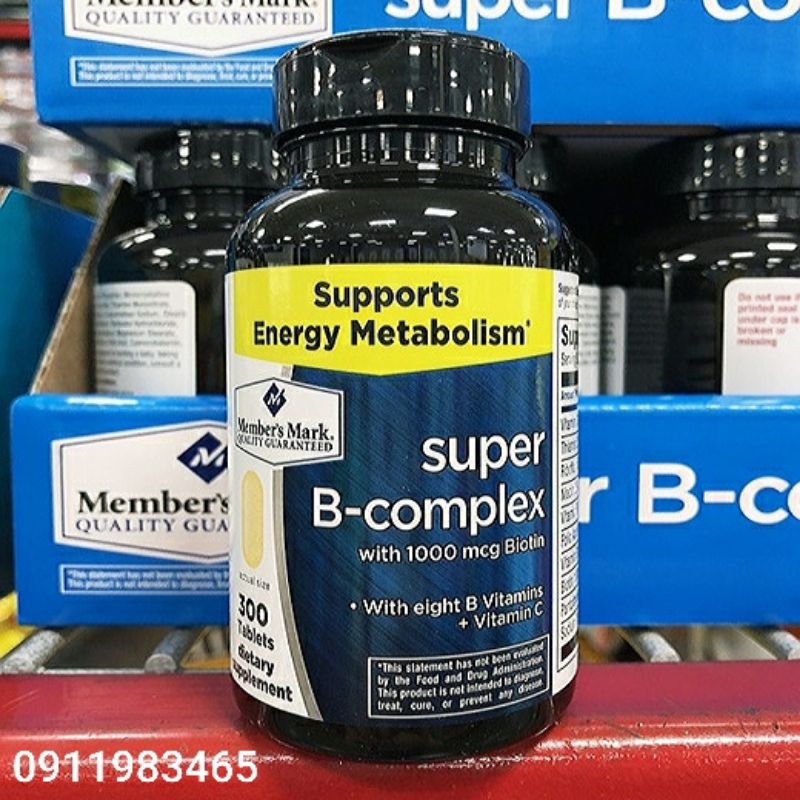 Super B Complex Biotin 1000mg Cam Kết Chính Hãng
