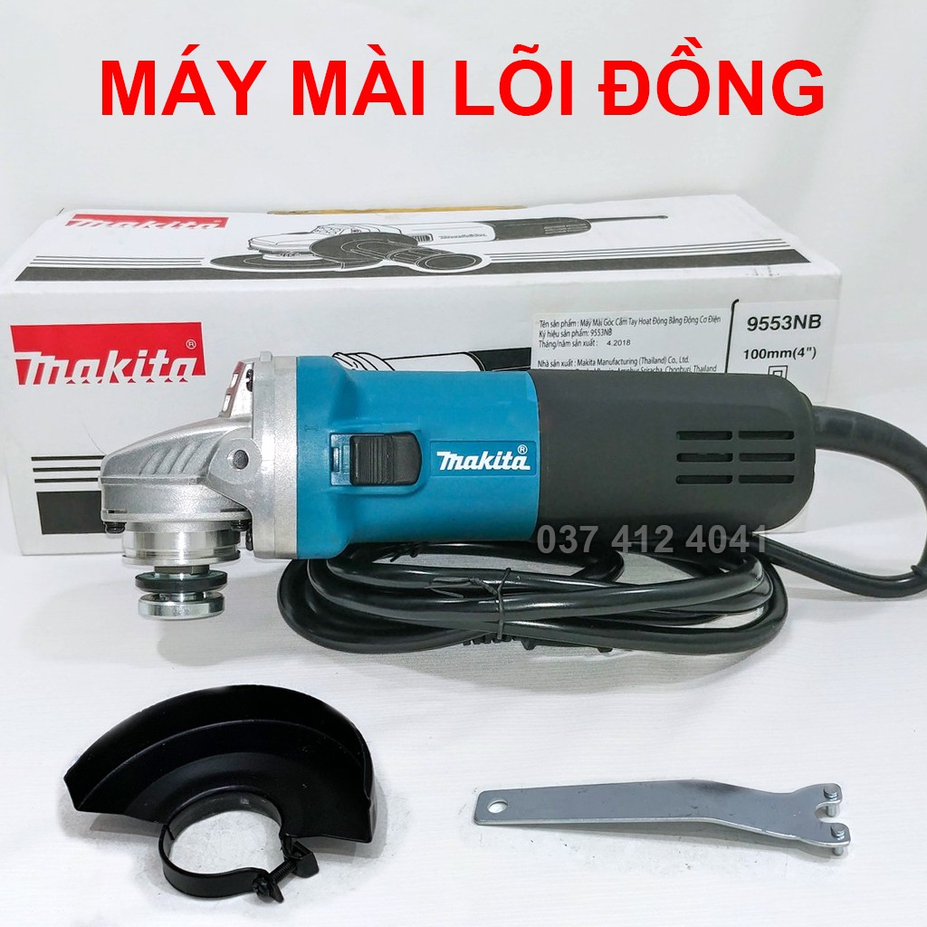 [RẺ VÔ ĐỊCH] Máy mài góc cầm tay Makita 9556 - 100% đồng - Máy cắt sắt, tường, gỗ - Bảo hành toàn quốc - HÀNG LOẠI 1