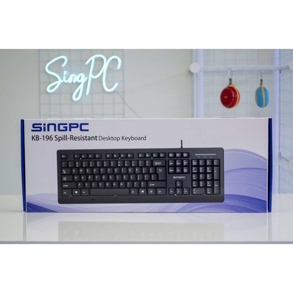 Bàn phím có dây SingPC KB-196 - Hàng Chính Hãng