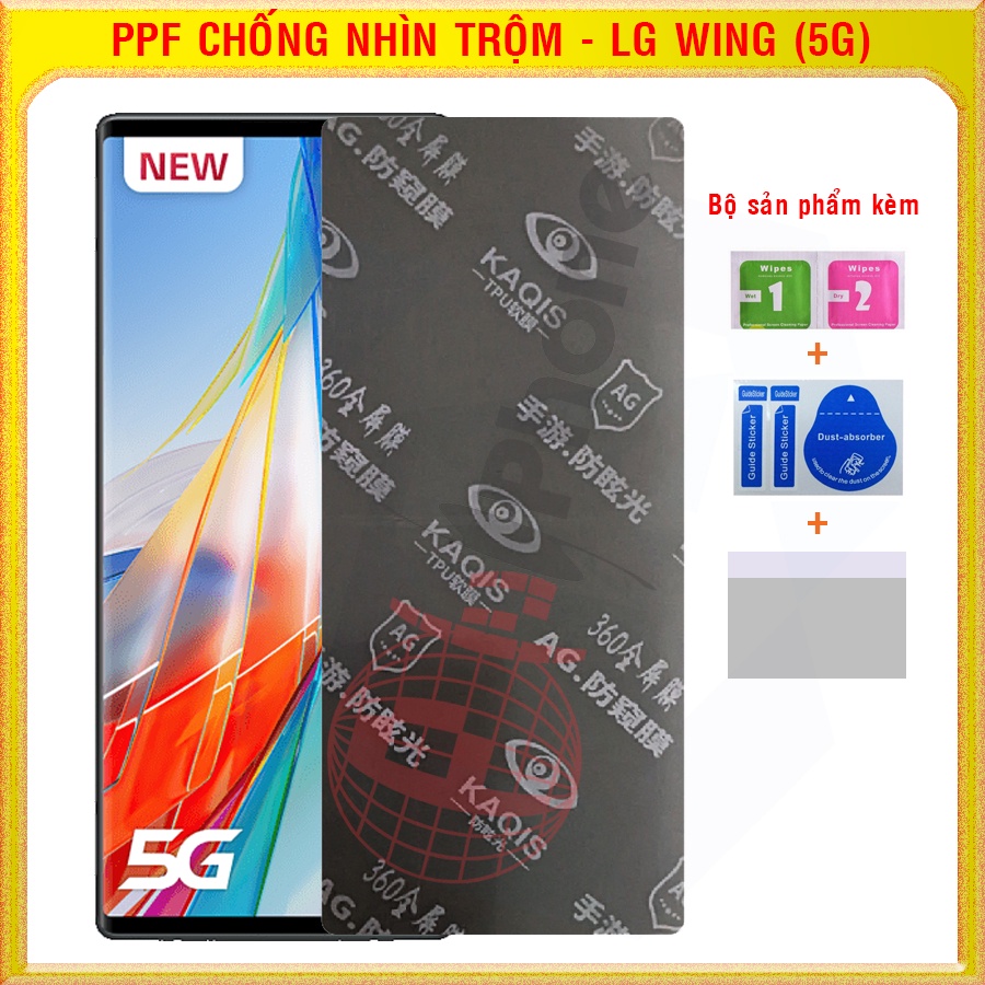 Dán dẻo PPF chống nhìn trộm cho LG Wing 5G