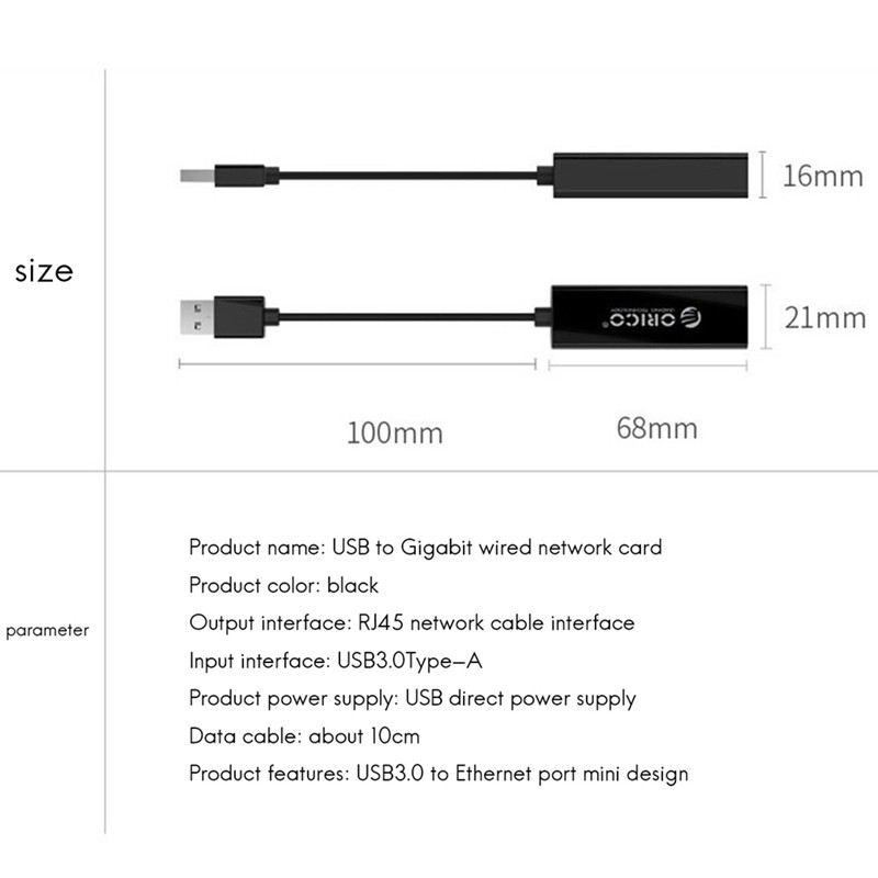 Bộ Chuyển Đổi Mạng Orico Utj-U3 Chuyên Dụng Chất Lượng Cao | BigBuy360 - bigbuy360.vn