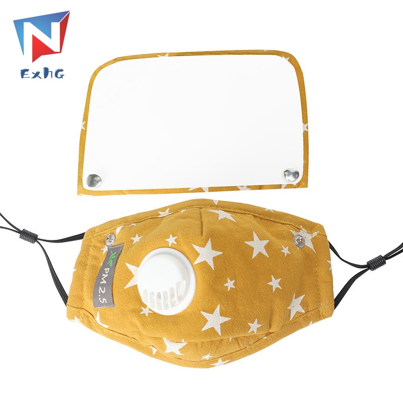 Set Khẩu Trang Che Mặt Thoáng Khí Có 2 Bộ Lọc Van Thở Chất Lượng Cao Cho Bé