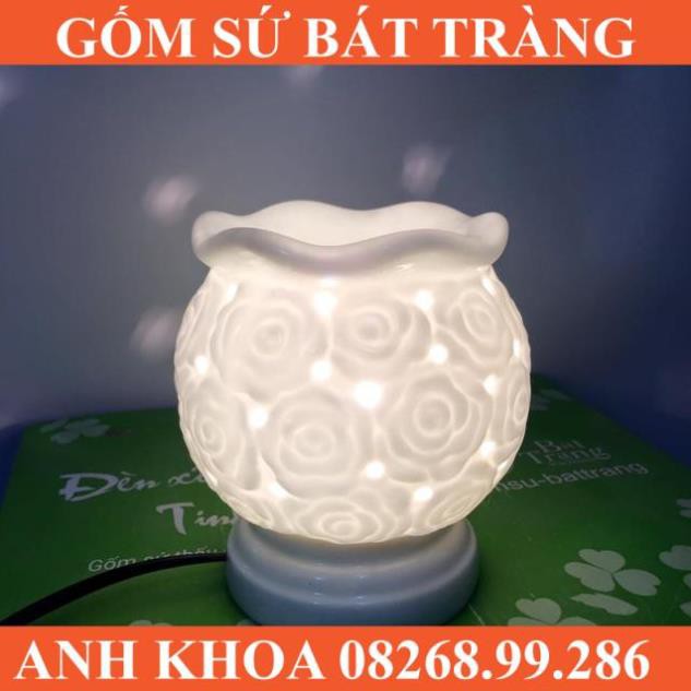 Đèn xông tinh dầu - Gốm sứ Bát Tràng Anh Khoa