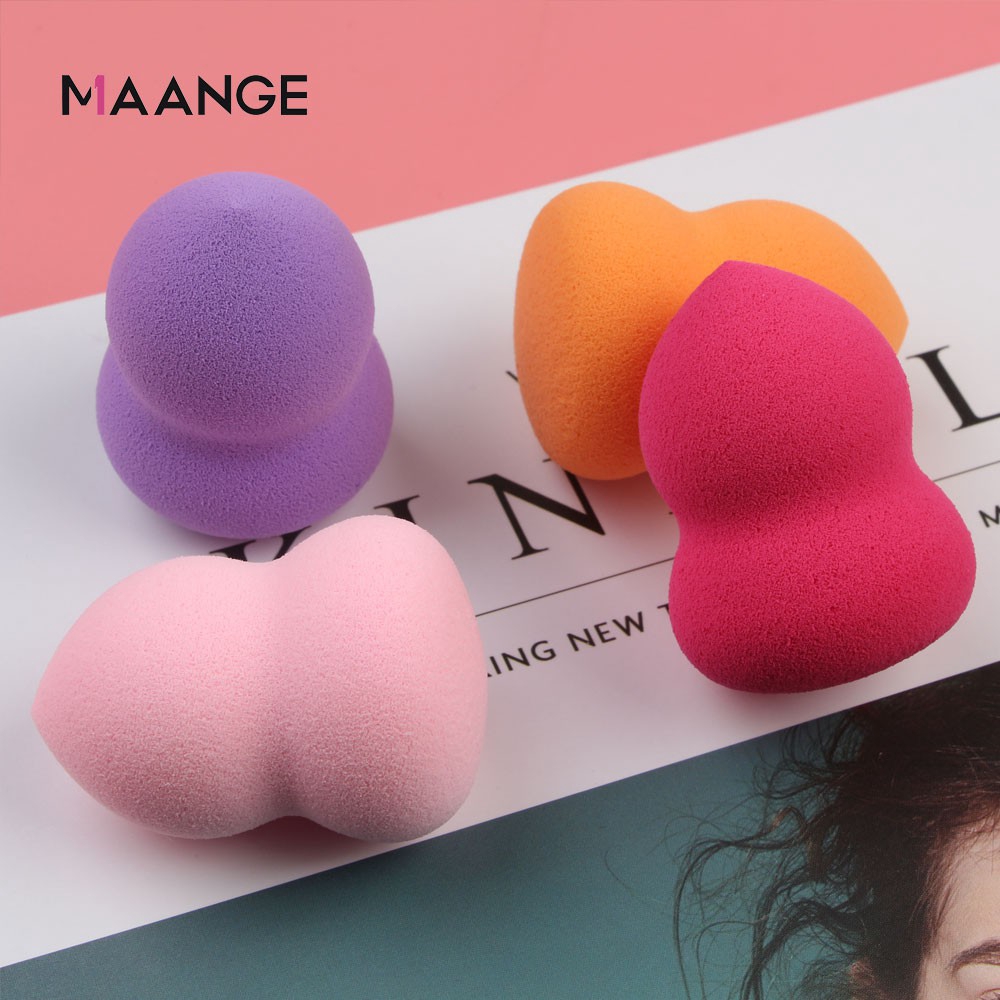 Bộ 4 mút trang điểm MAANGE dùng tán kem nền tiện dụng