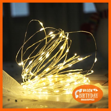 Dây Đèn Led Trang Trí Sinh Nhật SIÊU HOT Trang Trí Phòng Ngủ, Phòng Cưới, Lễ Tết, Noel Dài 3m Dùng Pin Con Thỏ