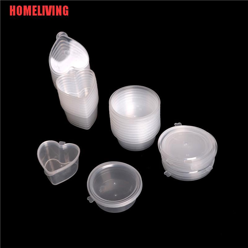 Set 10 Hộp Nhựa Trong Suốt Đựng Đồ Chơi Chất Dẻo Nhiều Màu Sắc