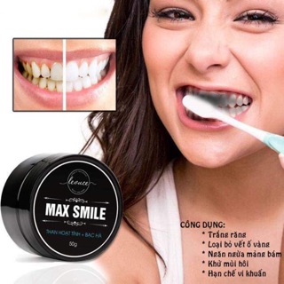 Than hoạt tính trắng răng max smile