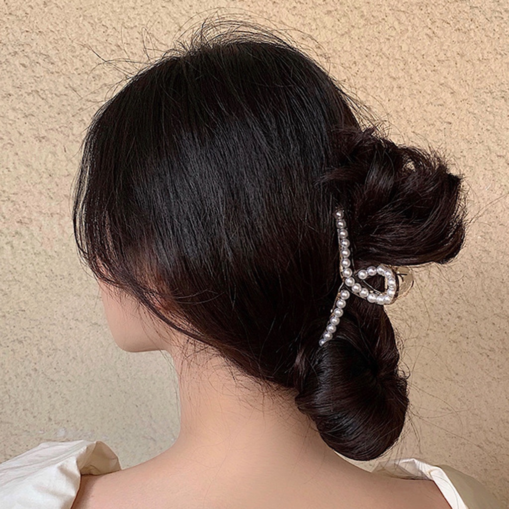 Kẹp Tóc Hợp Kim Trang Trí Ngọc Trai Giả Xinh Xắn Cho Nữ