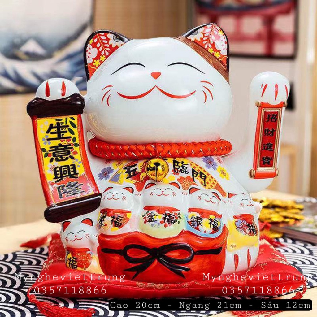 Mèo Thần Tài 20Cm May Mắn