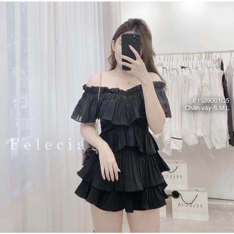 Chân Váy gấp ly 2 tầng bèo kiểu có lót quần trong TT1509