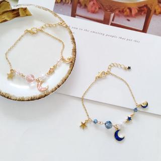 Vòng đeo tay họa tiết mặt trăng dễ thương bắt mắt / Vòng tay