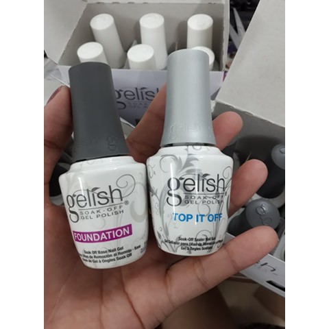 Combo hãng Gelish Khử dầu +Base + Top +Oil dưỡng cho Sơn Gel