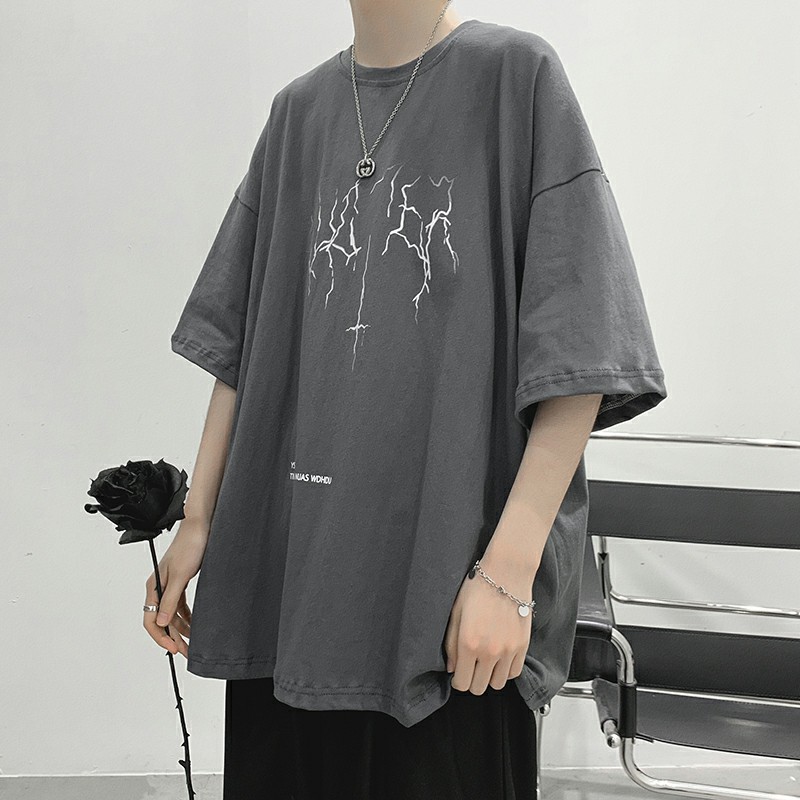 Áo thun tay lỡ nam nữ, áo phông unisex form rộng chất cotton mát mịn thấm hút mồ hôi in hình Hoạt Hình | BigBuy360 - bigbuy360.vn