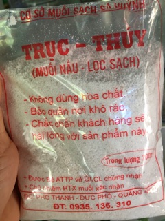 TÚI 200GR MUỐI HẦM SẠCH SA HUỲNH QUẢNG NGÃI