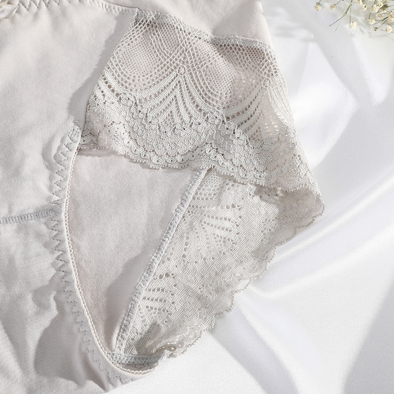 Quần lót LEVAO cotton eo trung màu đơn sắc thời trang thoải mái cho nữ