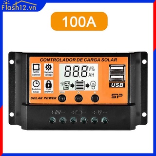 Trong kho Mppt/PWM Tự Động Điều Hòa Năng Lượng Mặt Trời 10a-100a Năng Lượng Mặt Trời Bộ Điều Khiển Màn Hình Lcd Dual Usb 5V Bảng Điều Khiển Năng Lượng Mặt Trời Sạc Pin Bộ Điều Chỉnh