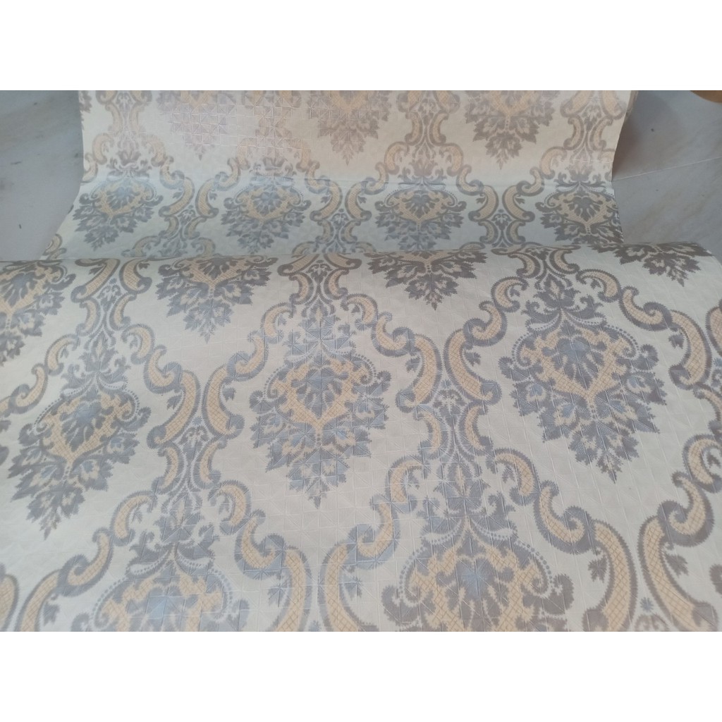 Decal giấy dán tường hoa văn đức khổ 60cm giấy dày keo sẵn