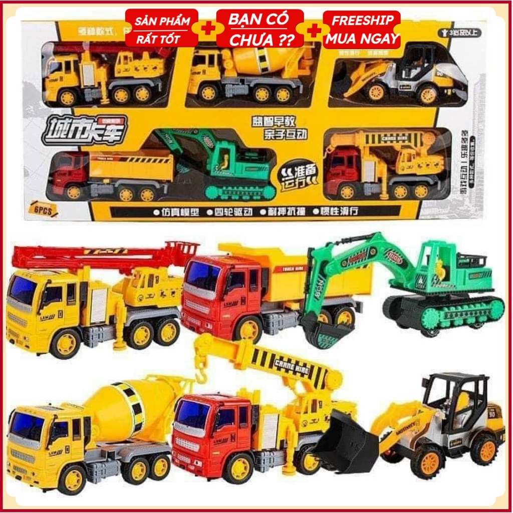 PVN39792 Đồ chơi ô tô xe tải,xe công trình xây dựng cỡ lớn trẻ em,máy xúc,máy cẩu,xe trộn .