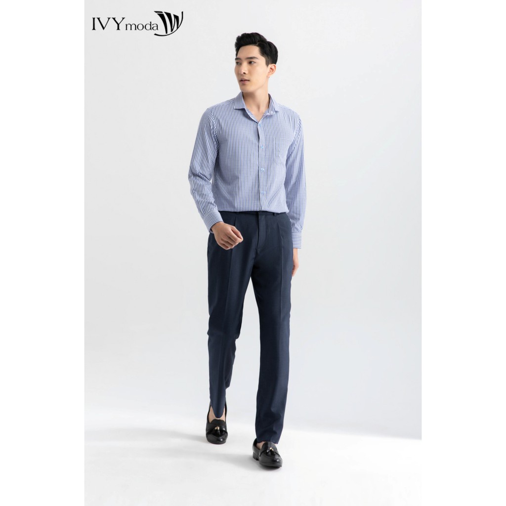 [NHẬP WABRTL5 GIẢM 10% TỐI ĐA 50K ĐH 250K ]Quần dài nam Regular cạp 2 khuy IVY moda MS 22E2922
