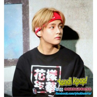 Băng đô bts v - headband sweet đỏ dễ thương