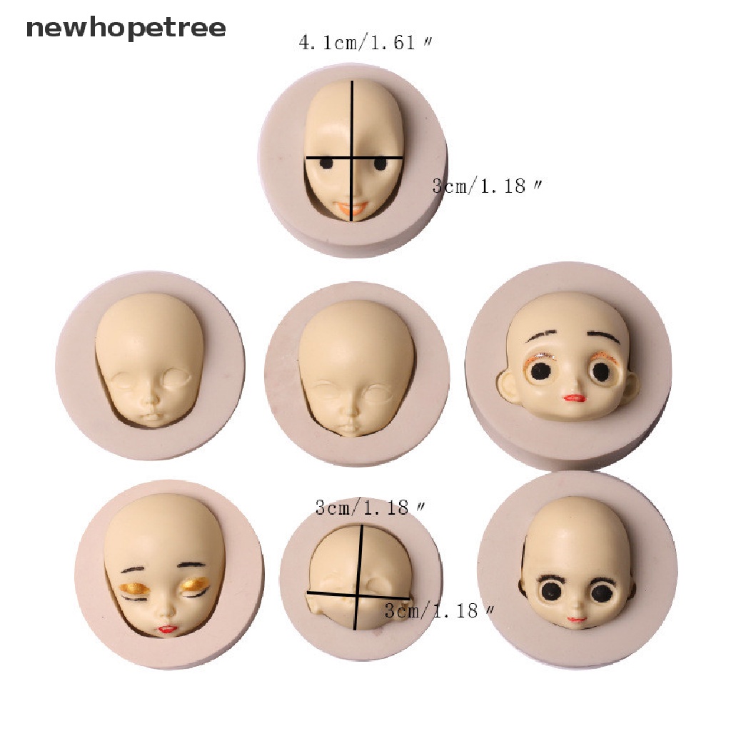 Khuôn Silicone Làm Bánh Hình Mặt Em Bé