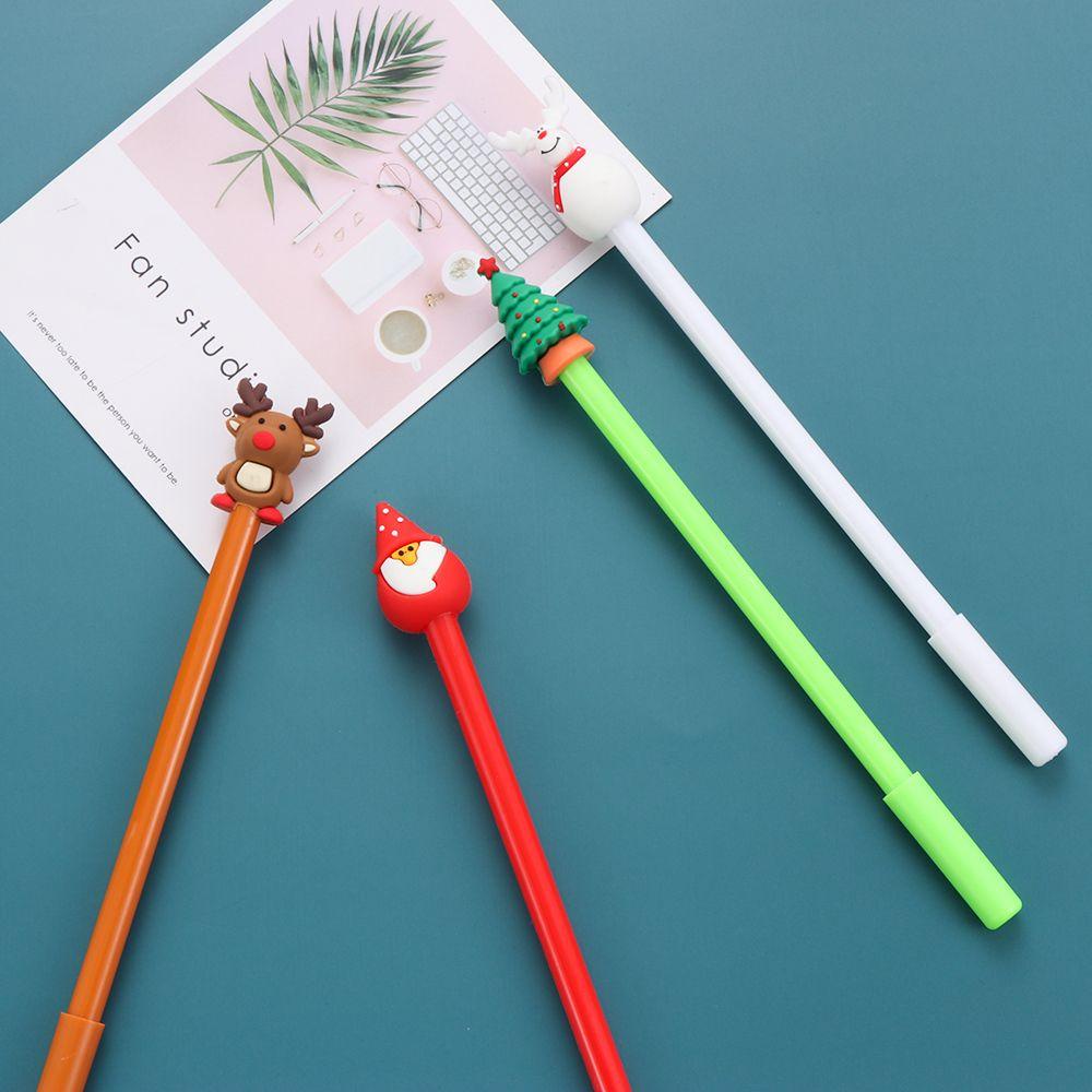 PISTA Bộ 2 / 5 Bút Mực Gel Tạo Hình Chủ Đề Giáng Sinh