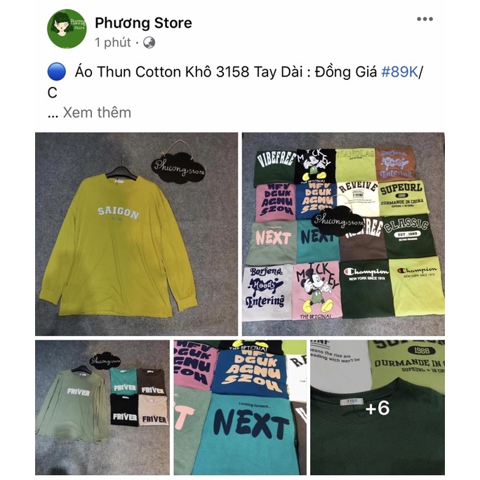 Áo Thun Cotton Khô 3158 Tay Dài Form Unisex