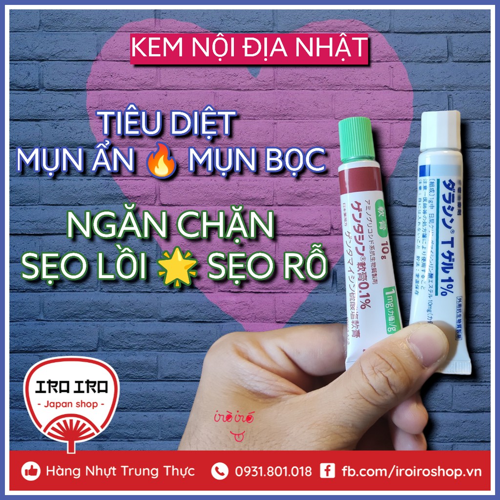 Kem mụn và kem sẹo Da.lacin Nhật Bản