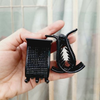 Kẹp tóc 5 răng đính xoàn màu đen