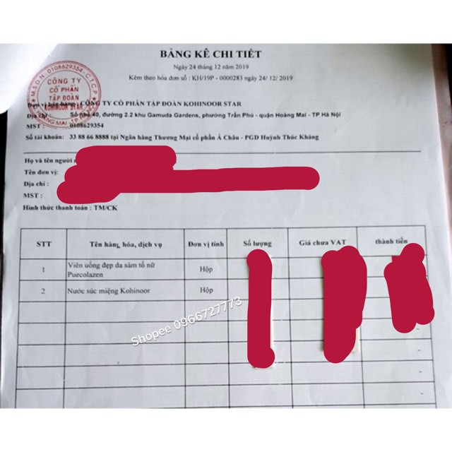 SÂM TỐ NỮ KOHINOOR viên uống đẹp da Puecolazen bổ sung nội tiết tố nữ, mờ nám, tàn nhang | BigBuy360 - bigbuy360.vn