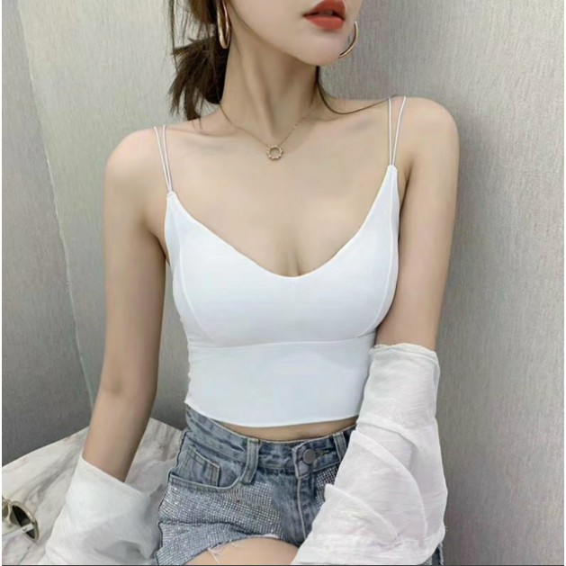 hot-Áo bra đúc su #croptop Dây Mảnh cá tính #115
