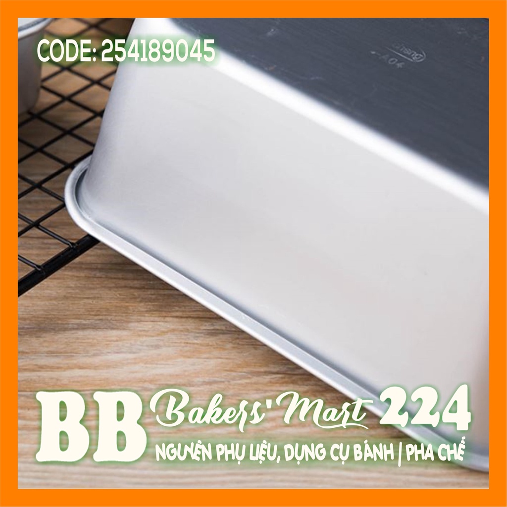 A04 - Khuôn nhôm đúc chữ nhật Bánh Mì - A04 (15.2x8.8x6.8cm) - 1 cái