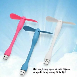 Quạt USB 2 Cánh Mini mới nhất V2 - Gọn nhẹ, tiện lợi đi du lịch vô cùng mát