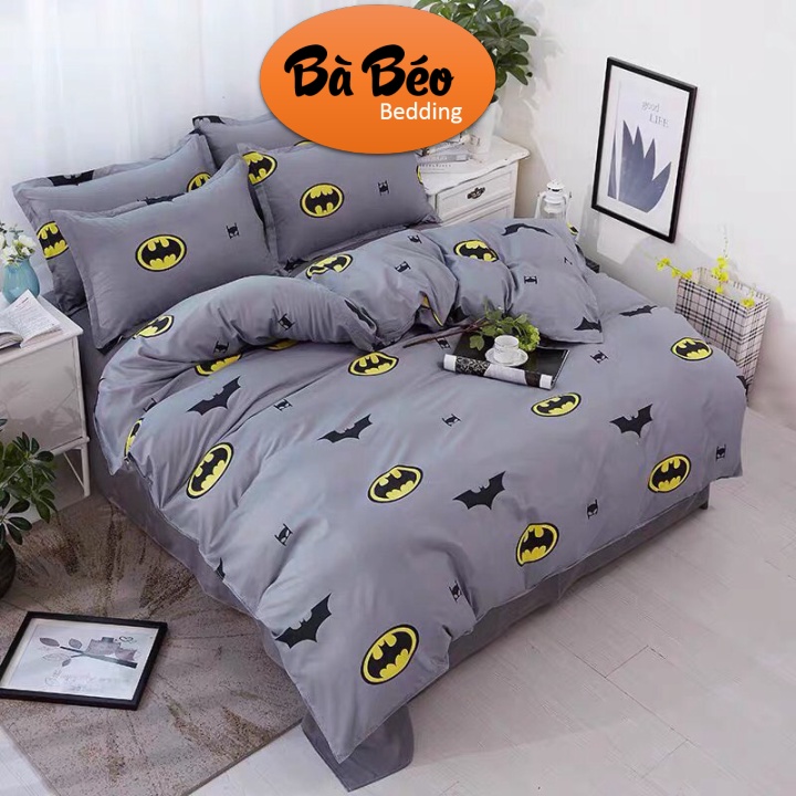 Vỏ chăn lồng được ruột 2m2x2m Cotton Poly có khoá kéo, hoạ tiết ngộ nghĩnh