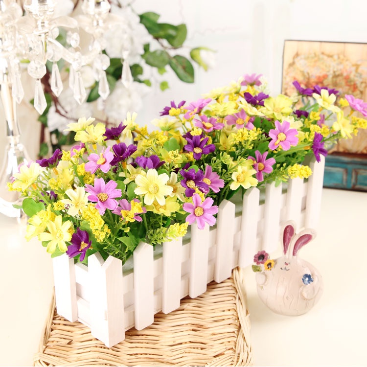 Hàng Rào Gỗ Dài 30cm Kèm Mút Dùng Để Cắm Hoa Trang Trí