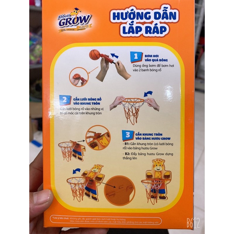 Bóng rổ mini , quà abbott grow