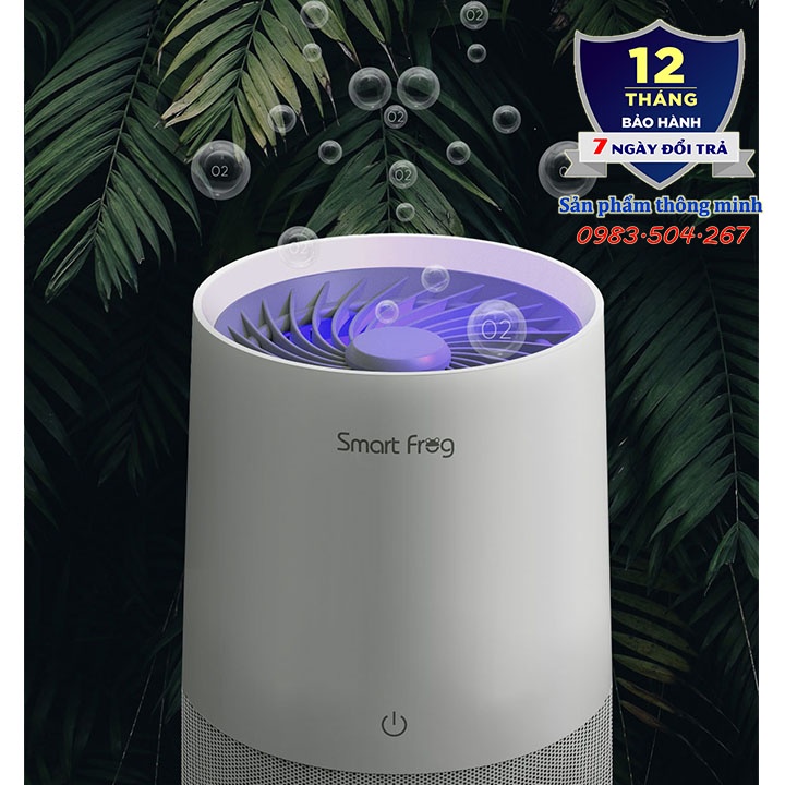 Máy lọc không khí mini để bàn Smart Frog Air Purifier KW-JHQ03 - Cổng USB - Khử trùng bằng tia UV - Màng lọc HEPA