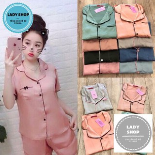 [Mã FATHANG5 giảm 10K đơn 50K] [Siêu Hot] Bộ đồ Pijama lụa💖Bộ lụa thiết kế Quần Sooc chất liệu mát lịm[HÀNG ĐẸP CHUẨN]