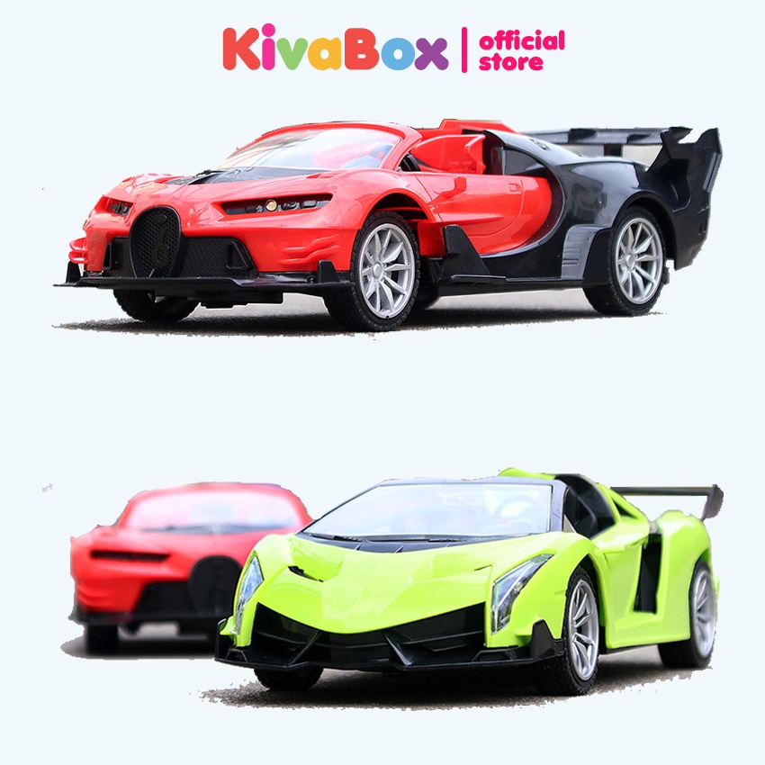 Xe ô tô điều khiển từ xa Kivabox chất liệu nhựa ABS chống va đập