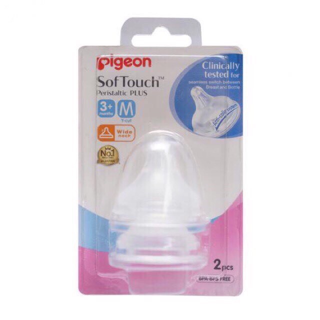 [CHÍNH HÃNG] NÚM CỔ RỘNG PIGEON PPLUS SIÊU MỀM SIZE S/M/L/LL/LLL