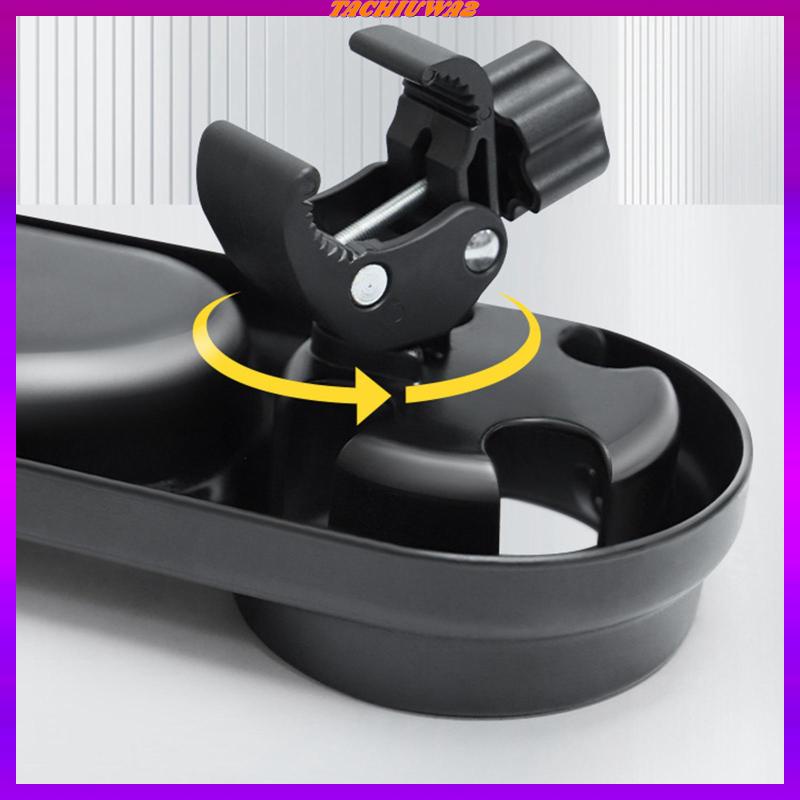 Set 2 Khay Đựng Đồ Ăn Vặt Gắn Xe Đẩy Em Bé Kèm Giá Đỡ Bình Nước Siêu Bền Tiện Dụng