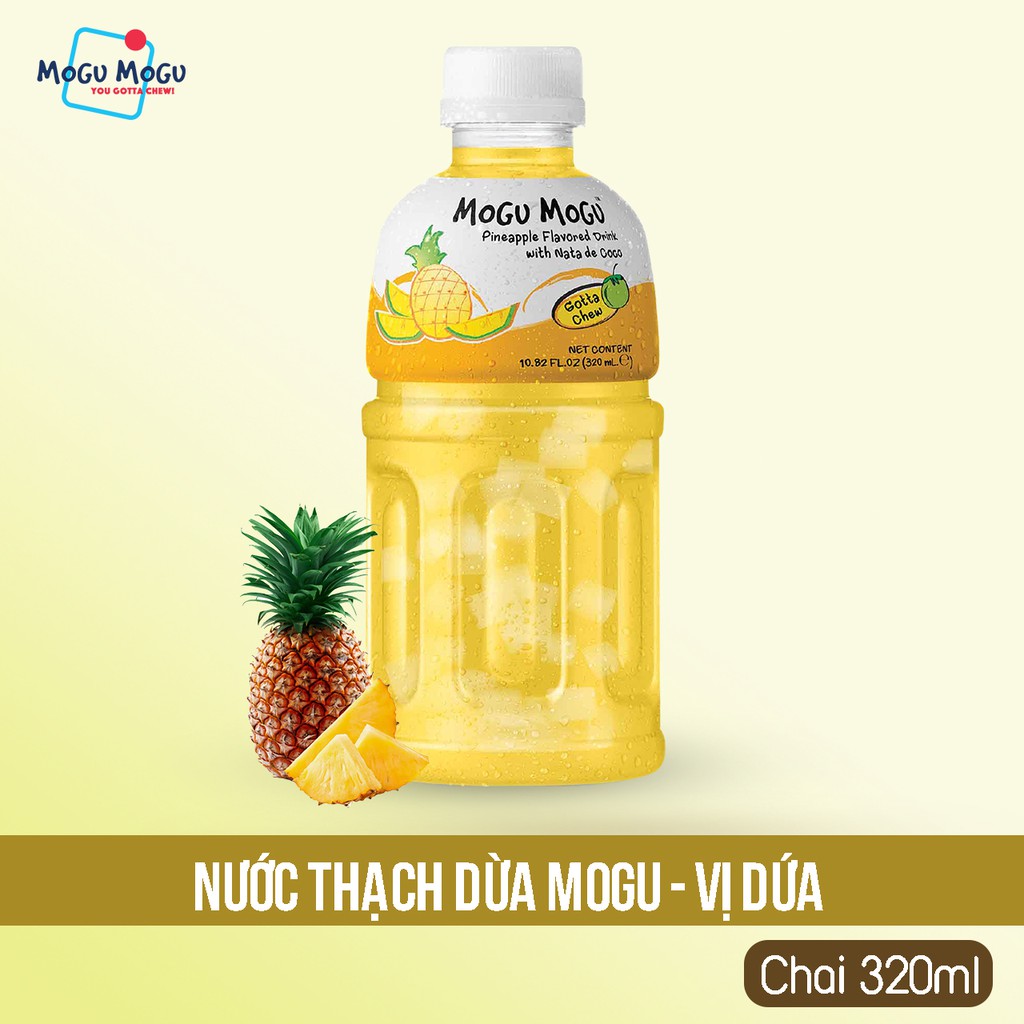 Nước Thạch Dừa Hương Vị Dứa MOGU MOGU - 320ML