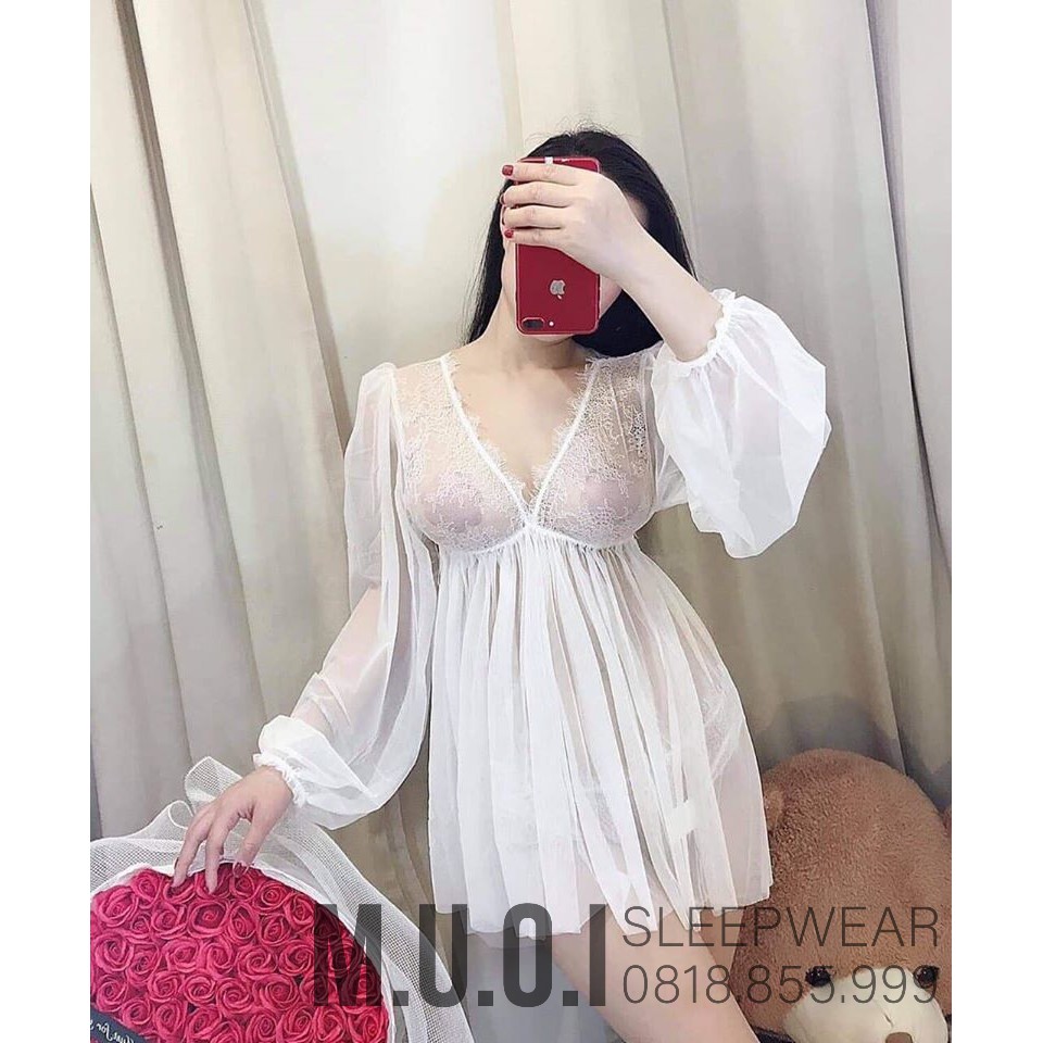 SX 6 - Váy ngủ sexy QUẢNG CHÂU cao cấp - Muối Sleepwear