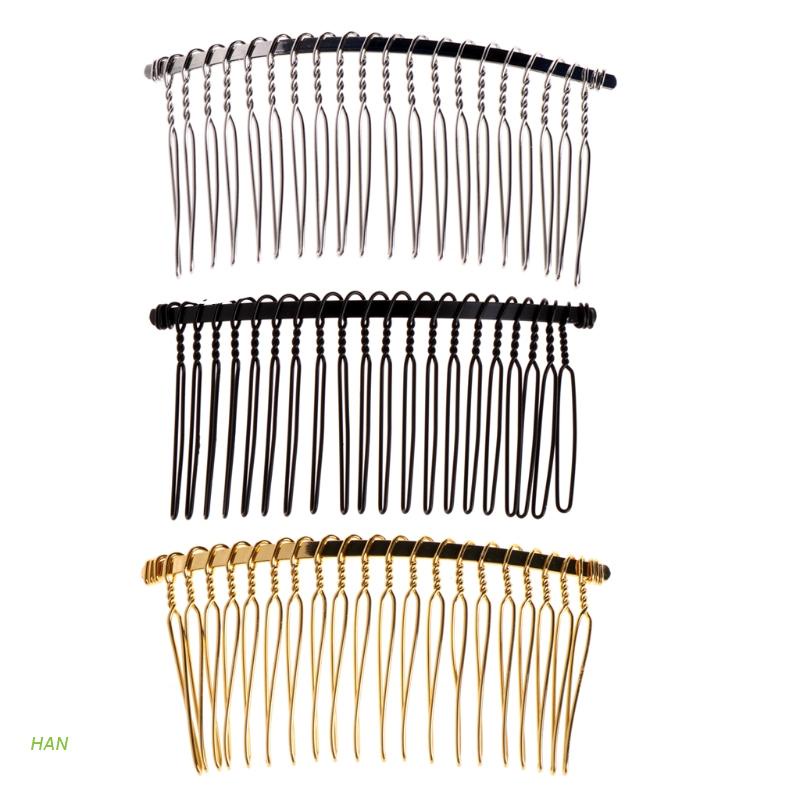 Lược cài tóc 20 răng bằng kim loại DIY cho cô dâu
