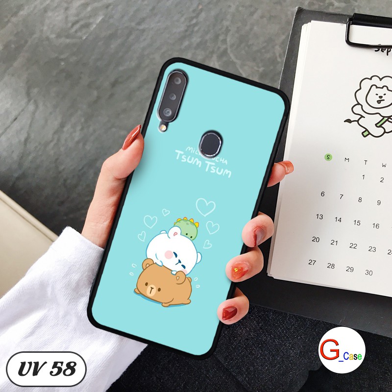 Ốp điện thoại Samsung Galaxy A20s - lưng nhám viền dẻo