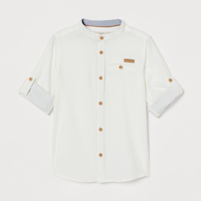 Sơ mi trắng cổ tàu HM size 1,5-2y, 4-5y, 9-10y